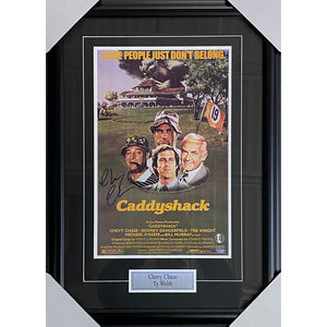 Chevy Chase Framed Autographed "Caddyshack" 11X17 Movie Poster
