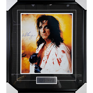 Alice Cooper Framed Autographed 16X20 Photo
