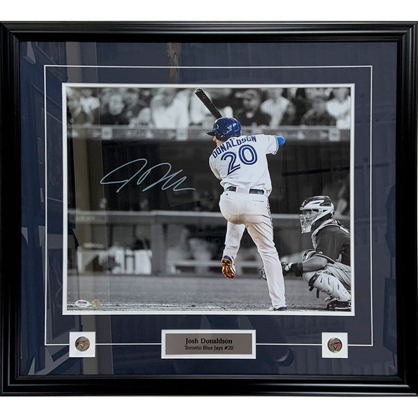 Josh Donaldson Toronto Blue Jays Autographed Signed 20x24 Number Frame