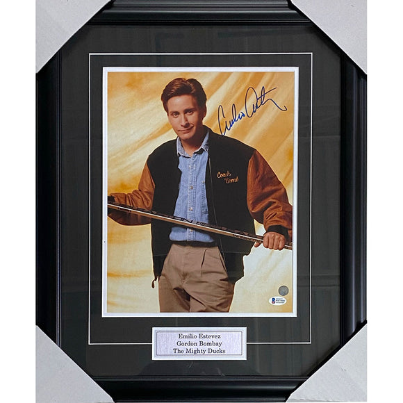 Emilio Estevez Framed Autographed 