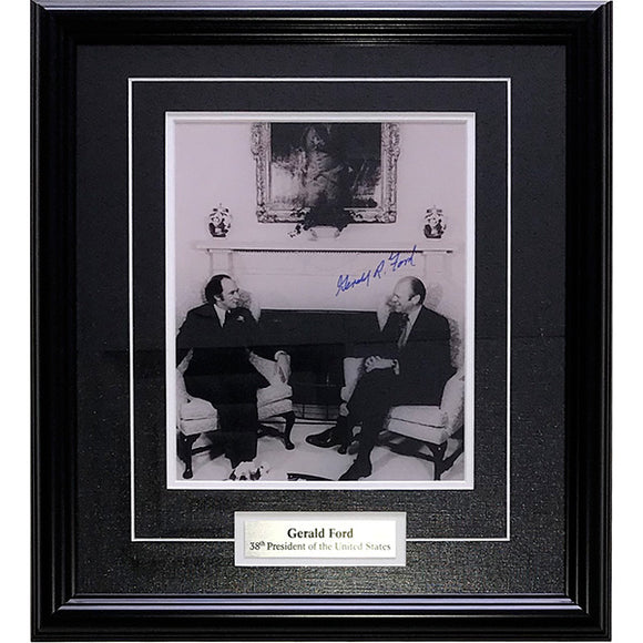 Gerald Ford (deceased) Framed Autographed 8X10 Photo