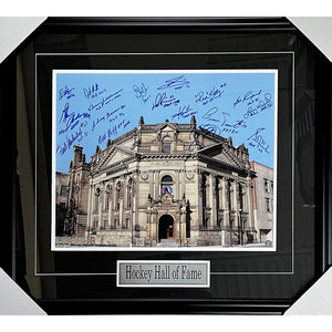 Hockey Hall of Fame Framed Multi-Signed 16X20 Photo (Maple Leafs Greats)
