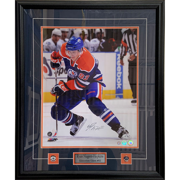 Ryan Nugent-Hopkins Framed Autographed Edmonton Oilers 16X20 Photo