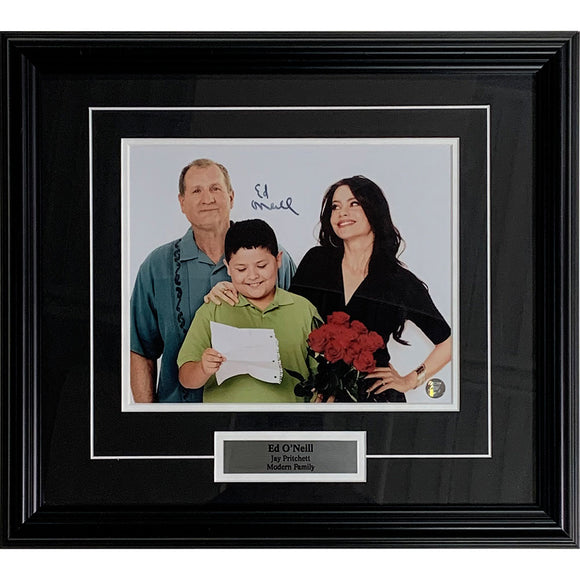 Ed O'Neill Framed Autographed Modern Family 8X10 Photo