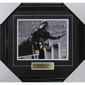 David Prowse (deceased) Framed Autographed "Star Wars" 8X10 Photo