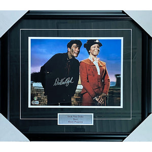 Dick Van Dyke Framed Autographed 'Mary Poppins' 11X14 Photo (Soot)