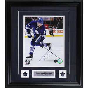 James van Riemsdyk Framed Autographed Toronto Maple Leafs 8X10 Photo