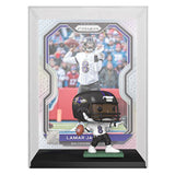 Lamar Jackson Baltimore Ravens Funko Pop! Panini Card Figure Display