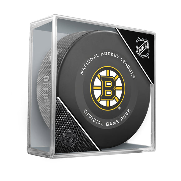 Boston Bruins Official Game Model Puck
