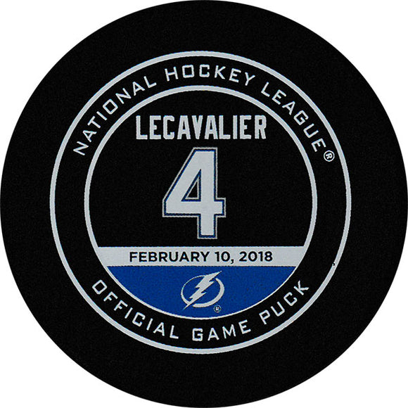 Vincent Lecavalier Night Official Game Puck