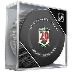 Minnesota Wild 20th Anniversary Official Game Model Puck