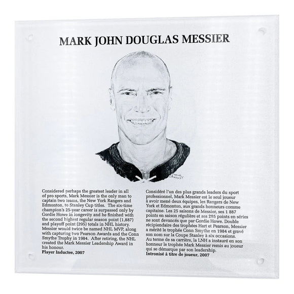 NHL Legends HOF Plaque - Mark Messier