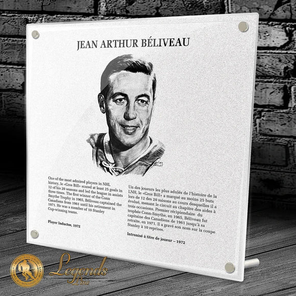 NHL Legends HOF Plaque - Jean Beliveau