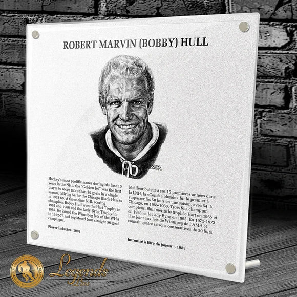 NHL Legends HOF Plaque - Bobby Hull
