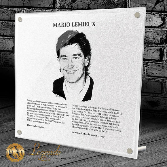 NHL Legends HOF Plaque - Mario Lemieux