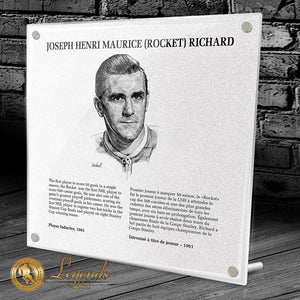 NHL Legends HOF Plaque - Maurice Richard