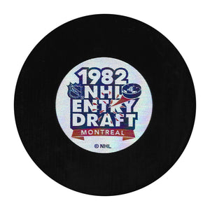1982 NHL Draft Puck