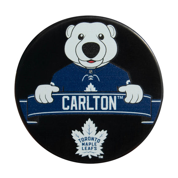 Carlton the Bear Toronto Maple Leafs Mascot Puck