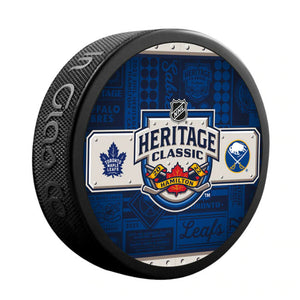 2022 Heritage Classic Dueling Logos Puck