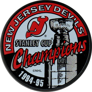 1995 New Jersey Devils Stanley Cup Champions Puck