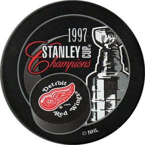 1997 Detroit Red Wings Stanley Cup Champions Puck