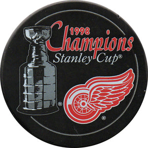 1998 Detroit Red Wings Stanley Cup Champions Puck
