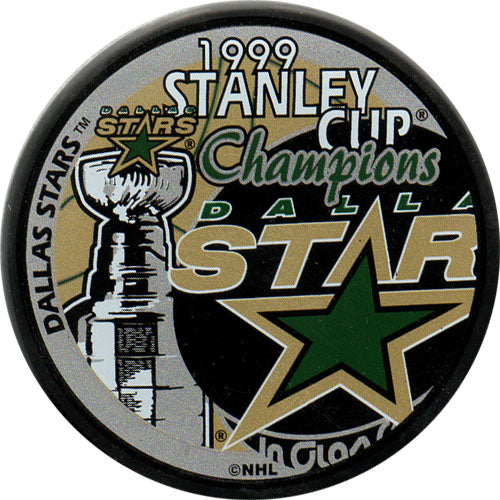 1999 Dallas Stars Stanley Cup Champions Puck