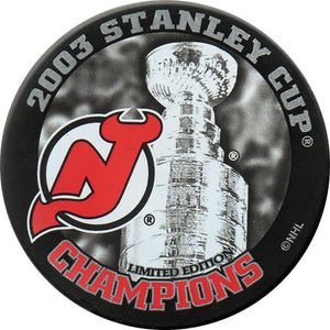 2003 New Jersey Devils Stanley Cup Champions Puck