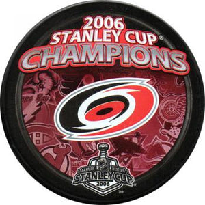 2006 Carolina Hurricanes Stanley Cup Champions Puck