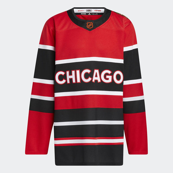 Adidas Authentic Chicago Blackhawks Reverse Retro 2.0 NHL Hockey Jersey Red  54
