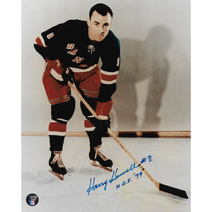 Harry Howell (deceased) Autographed New York Rangers 8X10 Photo