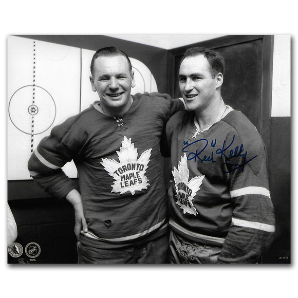 Red Kelly (deceased) Autographed Toronto Maple Leafs 8X10 Photo (w/Bower)
