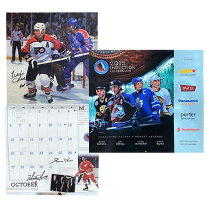 Howe Family Autographed 2012 Hall of Fame Induction Calendar