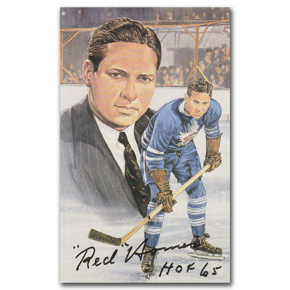 Red Horner (deceased) Autographed Legends of Hockey Card