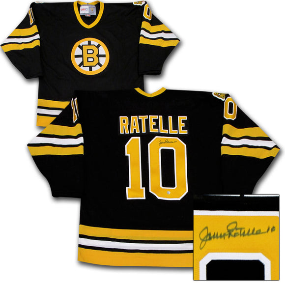 Jean Ratelle Autographed Boston Bruins Vintage CCM Jersey
