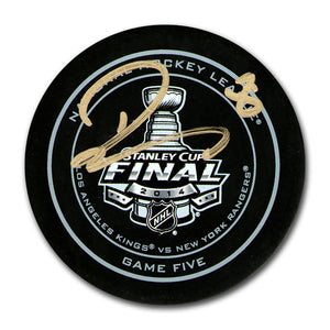 Drew Doughty Autographed 2014 Stanley Cup Game 5 Official Game Puck