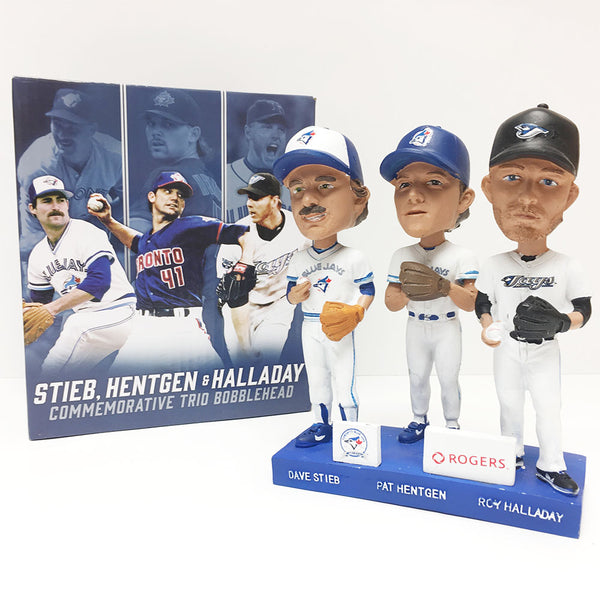 Stieb/Hentgen/Halladay Toronto Blue Jays 40th Anniversary Bobblehead