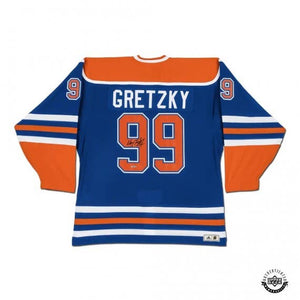 Wayne Gretzky Autographed Edmonton Oilers Blue adidas Jersey UDA