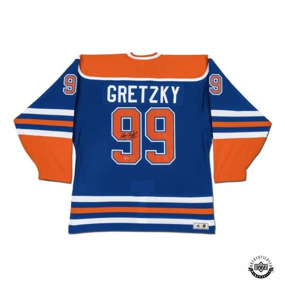 Wayne Gretzky Autographed Edmonton Oilers Blue adidas Jersey - UDA