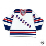 Wayne Gretzky Autographed Vintage Throwback White CCM New York Rangers Jersey - UDA